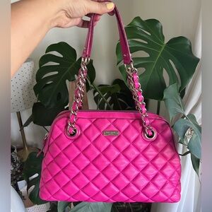 Kate Spade Bright Pink Quilted Women's Purse